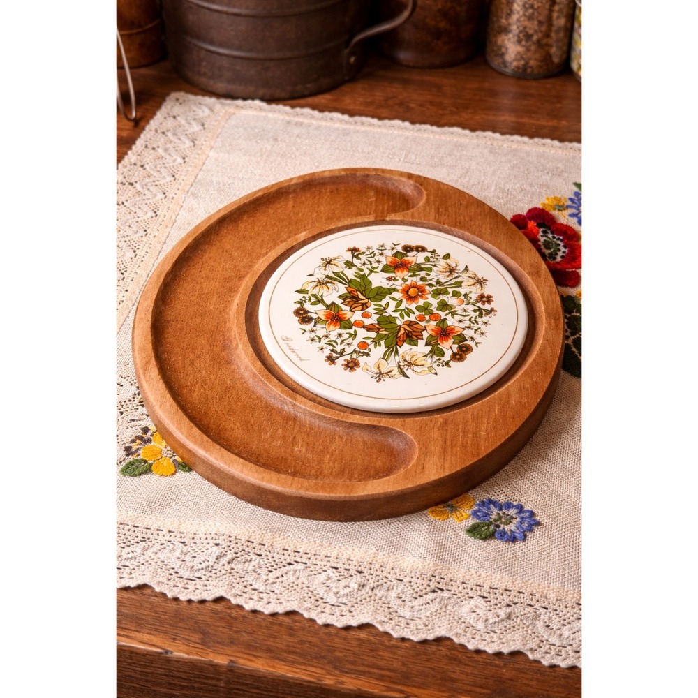 Vintage Cheese & Cracker serving tray
